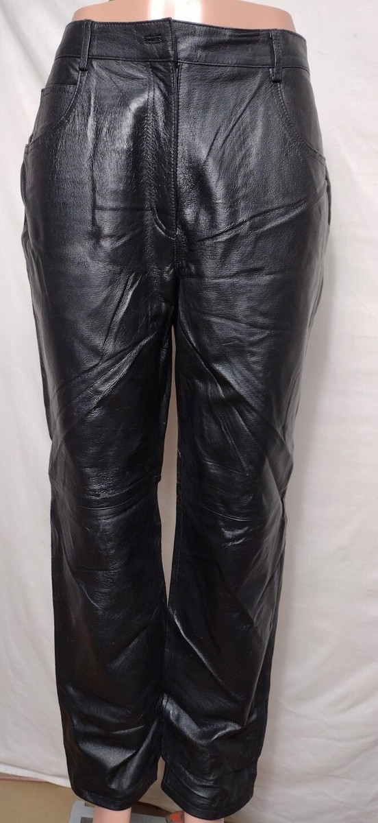 パンツ CASTLEBERRY HILLS LEATHER PANT L Brunello Cucinelli - Black Leather Pant | Mitchell Stores