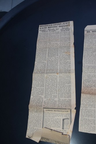 ZIONISM, WIEIZMAN ARTICLE, JERUSALEM POST, 10/3/1946, Anglo-AmeriCAN INQUIRY - Picture 4 of 12