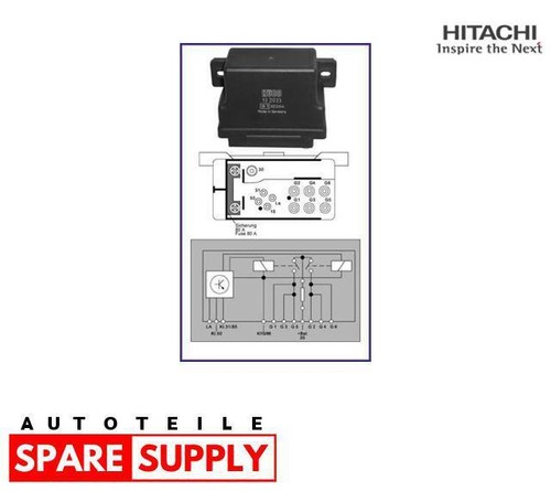 RELAIS, GLÜHANLAGE FÜR MERCEDES-BENZ HITACHI 132033 - 第 1/6 張圖片