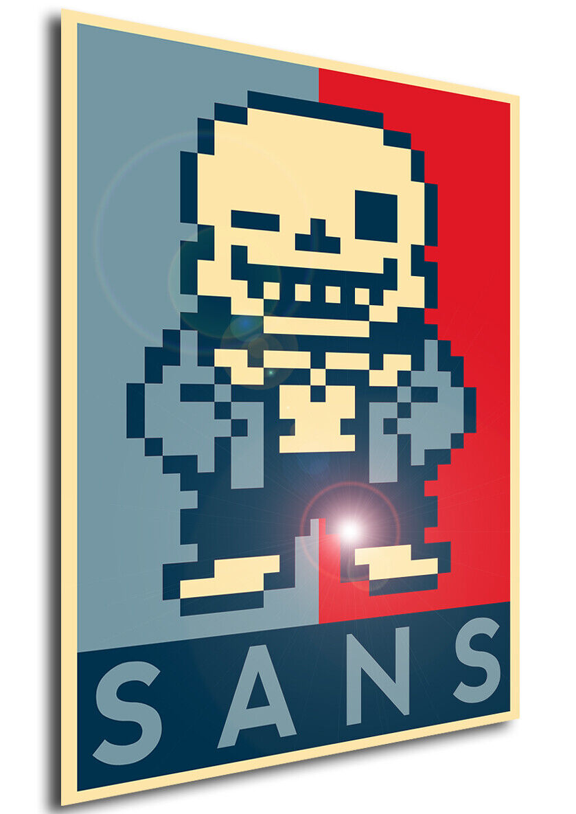 Pixel art of sans from undertale