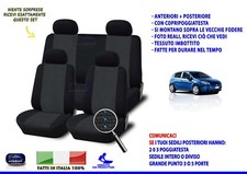 Coprisedili Fiat Grande Punto fodere sedile auto tuning per set copri nero blu 