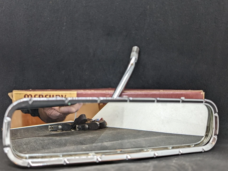 ESPEJO RETROVISOR MONTCLAIR MERCURY MONTEREY MONTCLAIR SIN DESLUMBRAMIENTO 1954 1955 NUEVO EN STOCK Foto 2 de 4