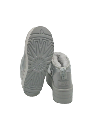 UGG ULTRA MINI PLATFORM HI SHINE WOMEN BOOTS SILVER US 7 /UK