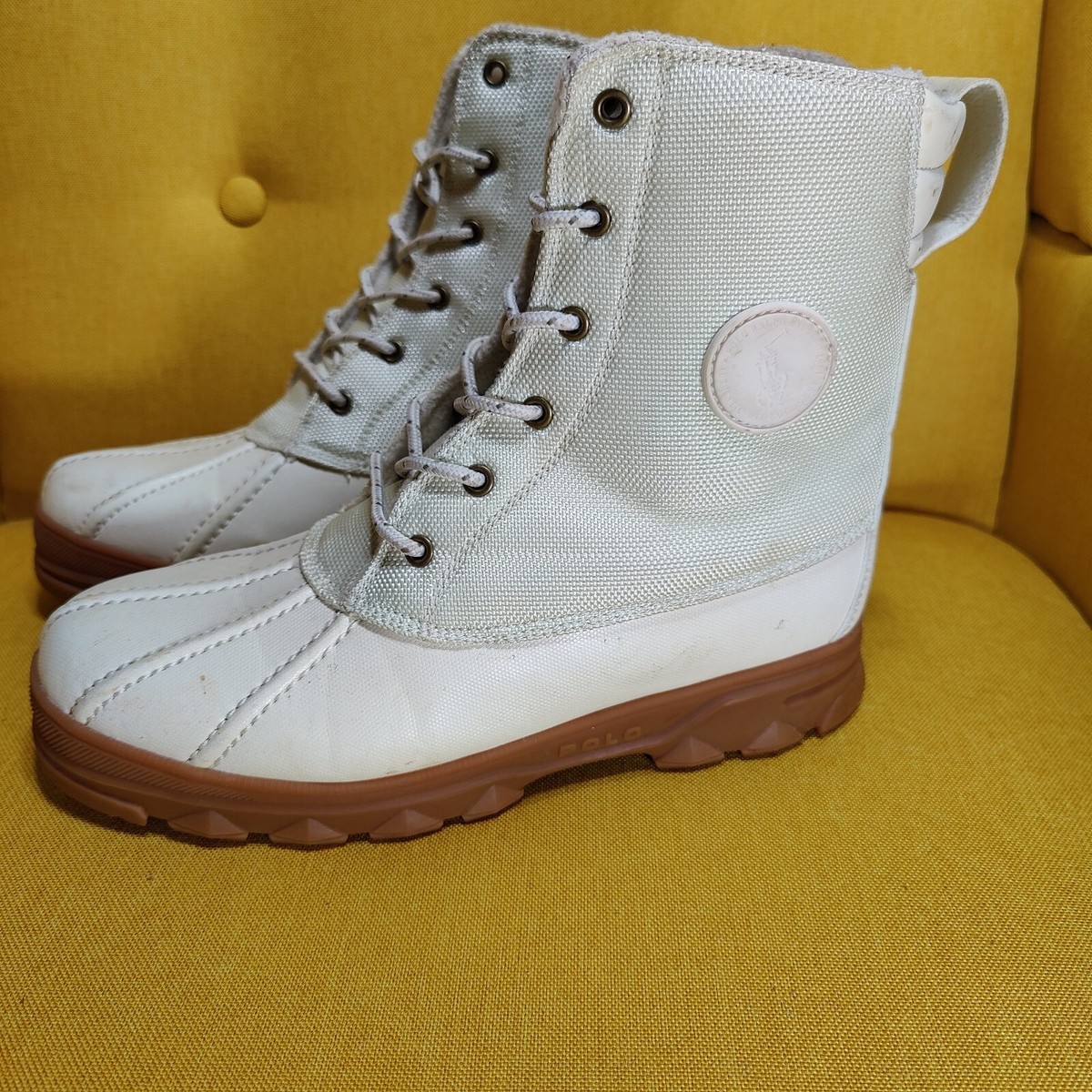 Polo Ralph Lauren Udel Duck Boots Winter White Men display picture 1