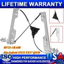 For Infiniti EX35 EX37 QX50 Left Driver Side Door Window Regulator 80721-1BA0B