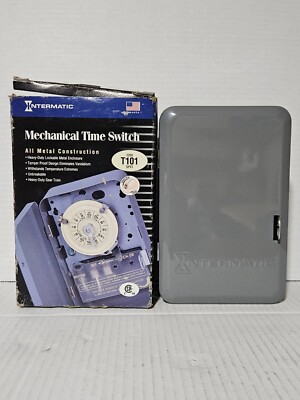 Intermatic T101 Mechanical Time Switch, 24 Hour, 40 Amp SPST 120V 60Hz, NEW