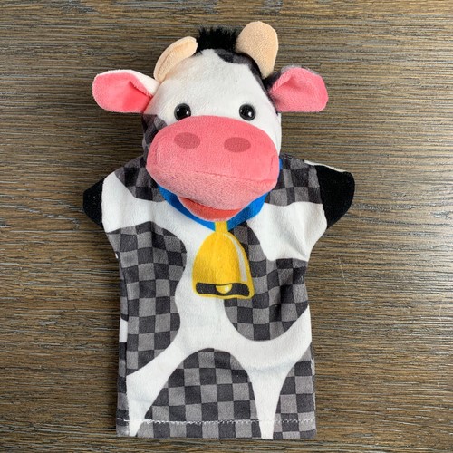 Melissa e Doug Zoo Friends set di 4 burattini a mano maiali, mucca, pecore, fattoria cavalli - Foto 4 di 7