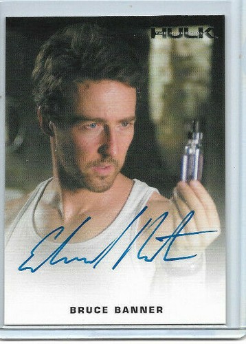 The Incredible Hulk - Autograph & Costume Relic Card Selection NM Rittenhouse - Picture 3 of 10