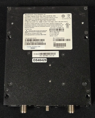 CISCO IR809G-LTE-NA-K9 V04 INTEGRATED SERVICES ROUTER 4G LTE 3G 2G AT&T - Picture 3 of 7