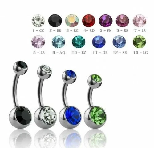 Body piercing all'ombelico Diametro 8mm