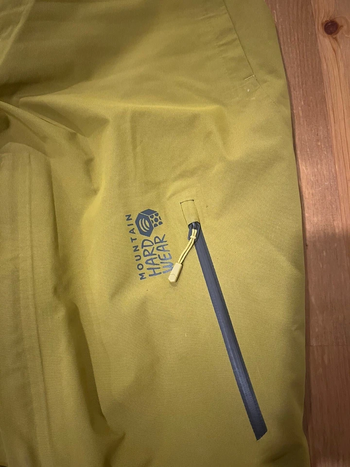 Pantalones de esquí para nieve Recco Gore-Tex amarillo mostaza para mujer XL Foto 3 de 4