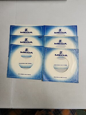 45 RPM 7'' RECORD SLEEVES CO. SLEEVE 6 PACK SEE PHOTOS - Mega   (SLV66)
