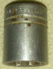 Vintage Indestro select #1228 - 1/2" Drive 7/8" socket 12 point USA 