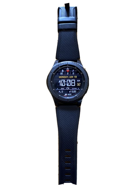 Samsung SM-R760 Gear S3 Frontier Bluetooth Smart Watch - Black for sale online | eBay