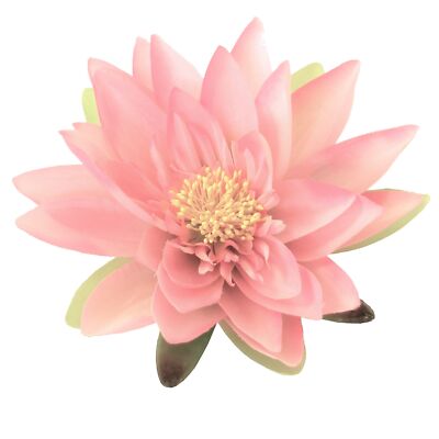 Seidenblume künstliche SEEROSE Lotusblüte Teichrose Schwimmblüte in ROSA