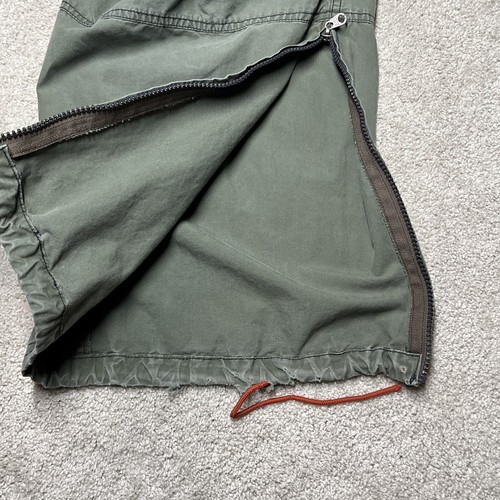 VTG Abercrombie Fitch Paratrooper Cargo Pants Mens Large Green Baggy Y2K Grunge - Picture 11 of 18