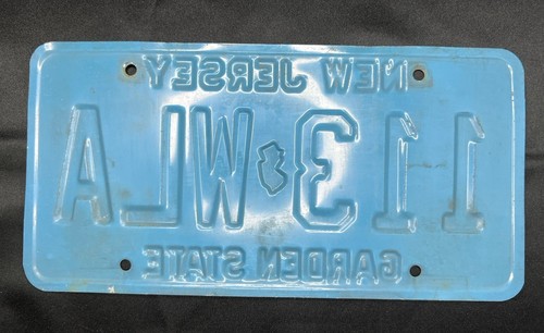 Vintage New Jersey Garden State blaues Nummernschild #113-WLA NJ Wohndeko Handwerk - Bild 9 von 23