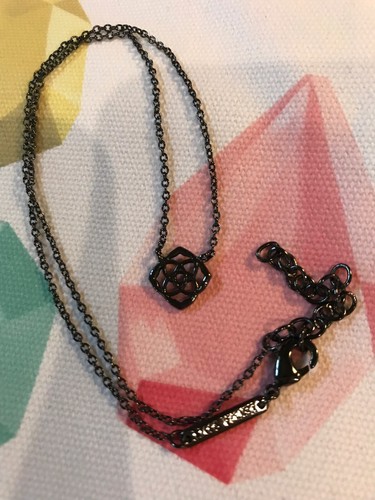 Kendra Scott Gun Metal Decklyn Necklace 