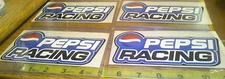 4 older pepsi racing stickers for one money unused condition