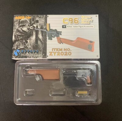 1/6Th Scale Mauser Military Pistol C96 Gun Model for 12