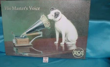 RCA His Masters Voice Victor Picture Tin Metal Surface “ExcellentCondition WOW!