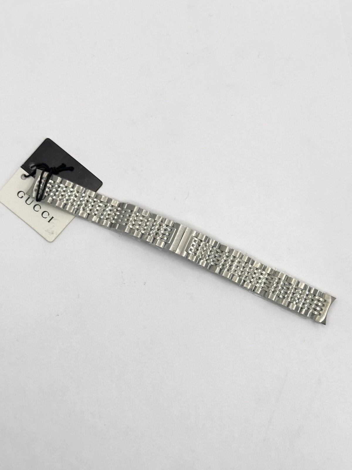 Bracelet Gucci en acier inoxydable 14 mm authentique pour montre femme YA126508 G Timeless