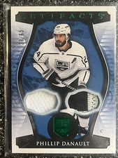2022-23 UD Artifacts Emerald Dual Patch 38/65 Phillip Danault #36 LA Kings SSP