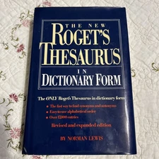 THE NEW ROGET'S THESAURUS IN DICTIONARY FORM By Norman Lewis - Hardcover