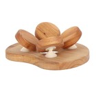 Wooden Sauna Backrest Pillow For Steam Room - Wood Lumbar Support Cushion -