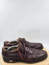 Ecco Hydromax spikeless golf shoes Mens  brown leather EU sz 46 U.S 12