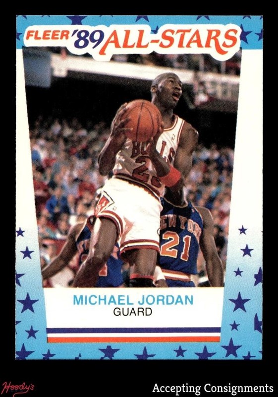 1989-90 Fleer Stickers #3 Michael Jordan BULLS HOF