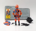 Vintage 1989 G.I. Joe Alley Viper v1 ARAH - Complete + Cut File Card