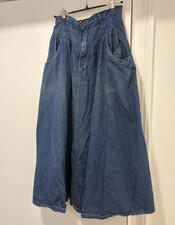 Vintage Jordache Women's Blue Medium Wash Denim long skirt runs very small. 4/6