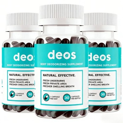 3-bottle   Deos Antioxidant Complex for Internal Odor Control.30 Capsules