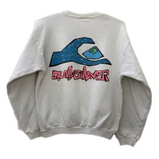 Vintage 1980’s Quicksilver Surf Brand Crewneck Sweatshirt Size Medium USA