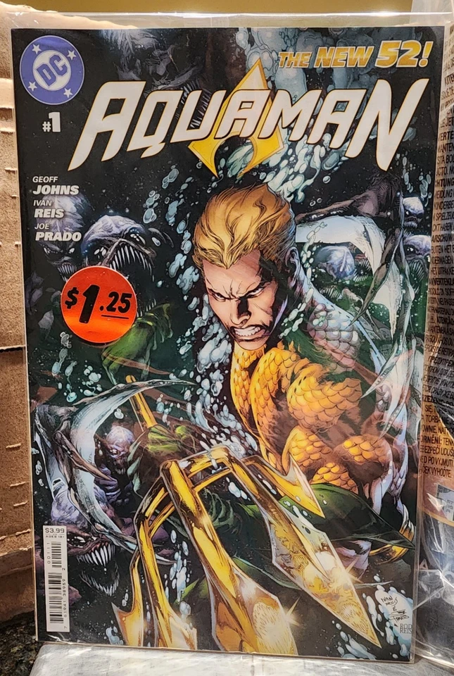 NUEVO Combo DC Comic The 52 AQUAMAN #1 & 12" MANTIS NEGRA Posable Figura de ACCIÓN  Foto 3 de 4