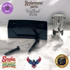 West Bend #3536 36 Cup Electric Percolator Parts - Black Base Handle with Screws