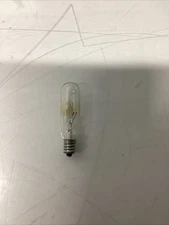 15W T6 Tubular Bulbs, 120V, E12 Candelabra Base, Clear Glass S-523