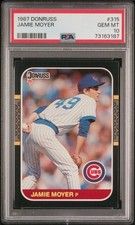 1987 DONRUSS #315 JAMIE MOYER ROOKIE RC PSA 10
