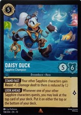 158/204 DAISY DUCK SAPPHIRE CHAMPION EN10 RARE DISNEY LORCANA CARD