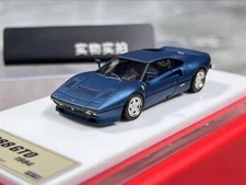  DMH 1:64 Blue 1984 288 GTO Racing Sports Model Diecast Resin Car 