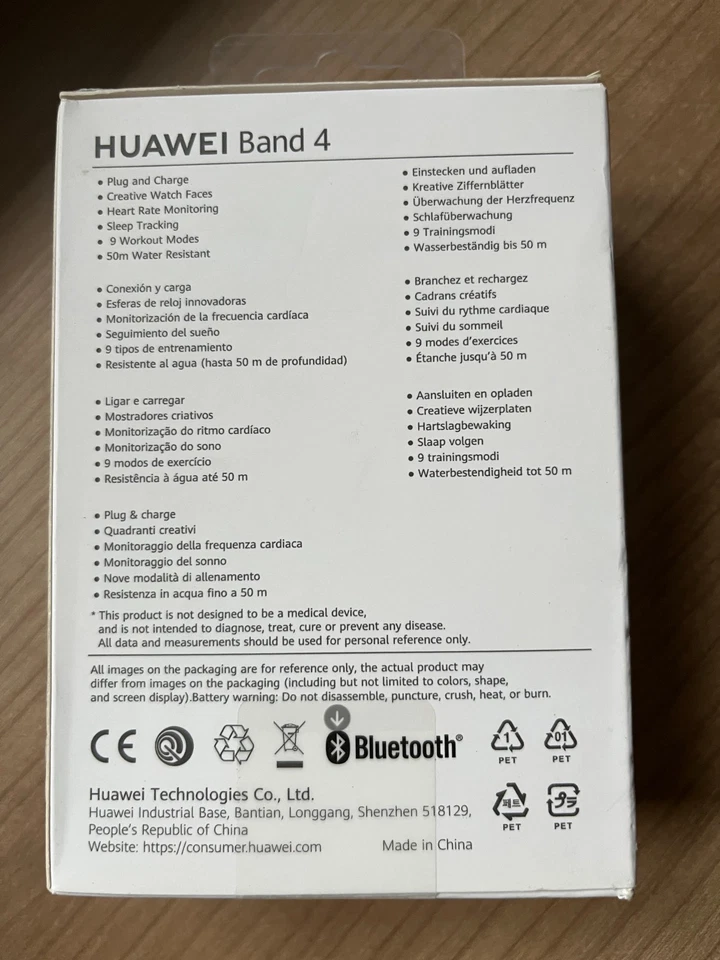 Huawei Band 4 ADS-B29 Fitness Tracker – Herzfrequenz, Schlaftracking, Black NEU - Bild 2 von 2