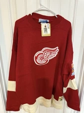 Vtg Stall&Dean Puckmaster 1951 Detroit Red Wings Sweater #21 Unworn w/ tags. 4XL