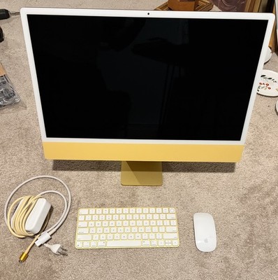 Apple iMac 24'' (512GB SSD, Apple M1, 3.20GHz, 8GB, 8-Core GPU) Yellow