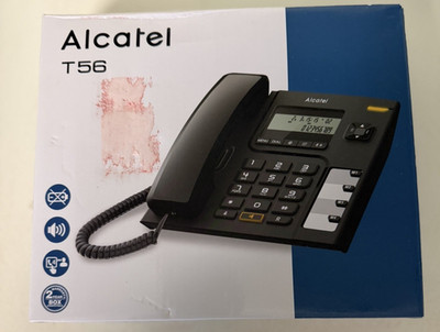 Alcatel T56 Black Handsfree Landline Phone Display