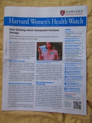 Harvard Women's Health Watch / pamphlet / March 2026 edition / New / Unread /