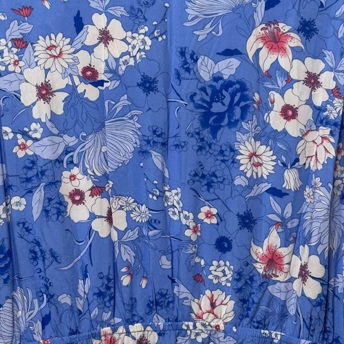 Old Navy Size XXL Blue Floral Maxi Dress - Picture 6 of 8