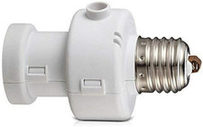 MCE21 W Portalampada Con Sensore Crepuscolare Lampadine Bulba Sicurezza Risparmi