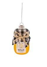 Boston International Honey Jar Glass Tree Ornament