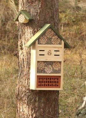 Gîtes à insectes medium avec tubes de bambou pour pollinisation - 2